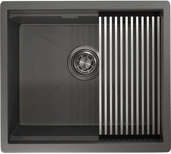 Стальная Кухонная мойка GRANULA KS-5045U сталь матовая  5045U СТАЛЬ МАТОВАЯ