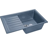 Мойка GRANFEST PRACTIK GF-P-760L мрамор, чаша с крылом, 756х495 мм, графит P-760 L граф