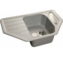 Мойка GRANFEST CORNER GF-C-800E мрамор, угловая, 800х500 мм, серый C-800 E сер