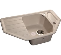Мойка GRANFEST CORNER GF-C-800E мрамор, угловая, 800х500 мм, белый C-800 E бел