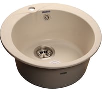 Мойка GRANFEST RONDO GF-R 480, мрамор, D=475 мм, белый R-480 бел.