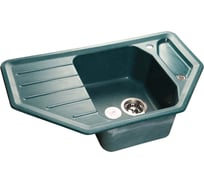 Мойка GRANFEST CORNER GF-C-800E мрамор, угловая, 800х500 мм, зеленый C-800 E зел