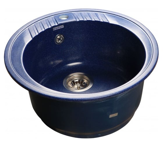 Мойка GRANFEST RONDO GF-R-520 мрамор, D=520 мм, синий R-520 син 1