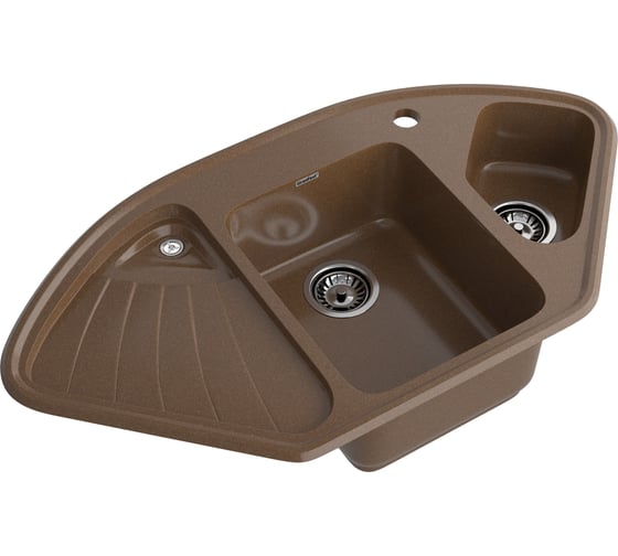 Мойка GRANFEST CORNER GF-C-1040E мрамор, угловая, 1039х560 мм, терракот C-1040 E тер