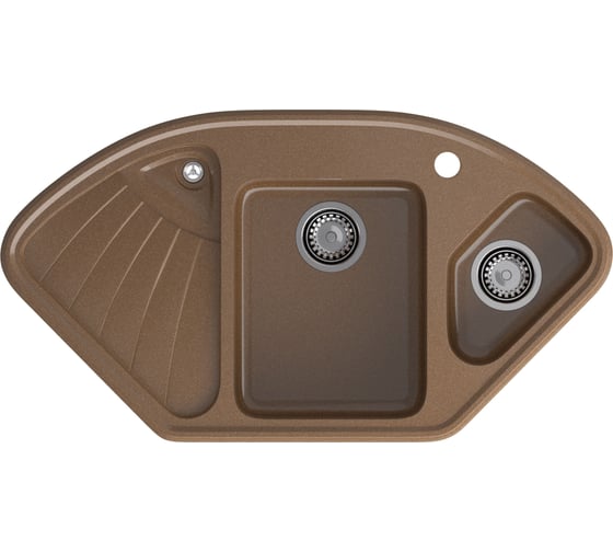Мойка GRANFEST CORNER GF-C-1040E мрамор, угловая, 1039х560 мм, терракот C-1040 E тер