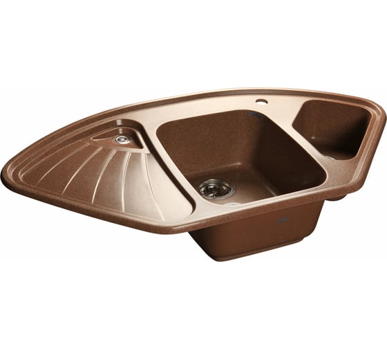 Мойка GRANFEST CORNER GF-C-1040E мрамор, угловая, 1039х560 мм, терракот C-1040 E тер
