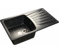 Мойка GRANFEST STANDART GF-S-850L мрамор, чаша с крылом, черный S-850 L чер