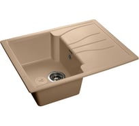 Мойка GRANFEST STANDART GF-S-680L мрамор, чаша с крылом, 680х500 мм, топаз S-680 L топ