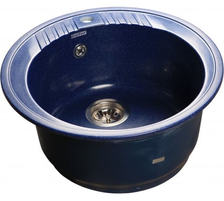 Мойка GRANFEST RONDO GF-R-510 мрамор D=508 мм, синий R-510 син