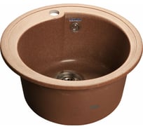 Мойка GRANFEST RONDO GF-R-450 мрамор, D=443 мм, терракот R-450 тер