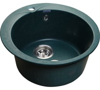 Мойка GRANFEST RONDO GF-R 480, мрамор, D=475 мм, зеленый  R-480 зел.