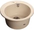 Мойка GRANFEST RONDO GF-R-450 мрамор, D=443 мм, белый R-450 бел 2