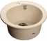 Мойка GRANFEST RONDO GF-R-450 мрамор, D=443 мм, белый R-450 бел 1