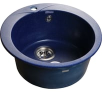 Мойка GRANFEST RONDO GF-R 480, мрамор, D=475 мм, синий R-480 син.