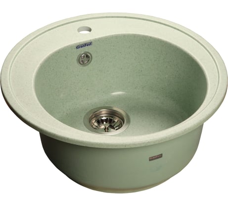 Мойка GRANFEST RONDO мрамор, GF-R-510 D=508 мм, салатовый R-510 сал