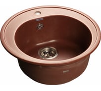 Мойка GRANFEST RONDO мрамор, GF-R-510 D=508 мм, красный марс R-510 кр.м