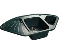 Мойка GRANFEST CORNER GF-C-1040E мрамор, угловая, 1039х560 мм, зеленый C-1040 E зел