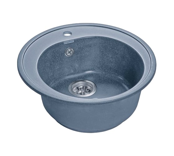 Мойка GRANFEST RONDO мрамор, GF-R-510 D=508 мм, графит R-510 граф