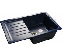 Мойка GRANFEST PRACTIK GF-P-760L мрамор, чаша с крылом, 756х495 мм, синий P-760 L син