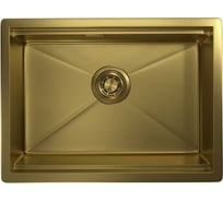 Кухонная мойка стальная GRANULA GR-5151 золото сатин