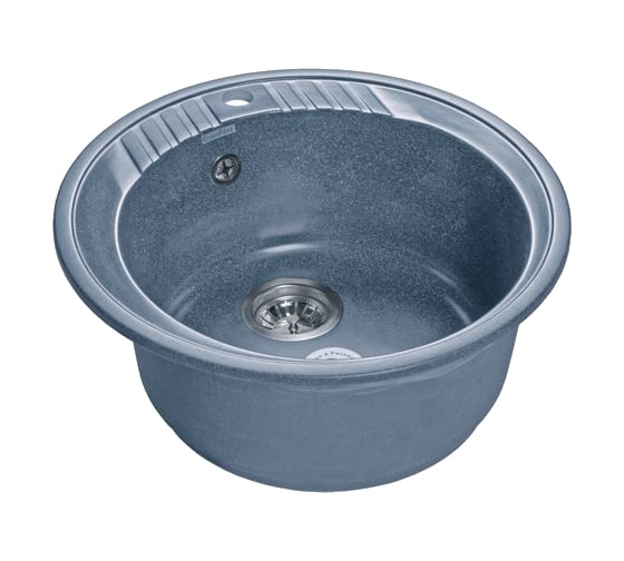 Мойка GRANFEST RONDO GF-R-520 мрамор, D=520 мм, графит R-520 граф