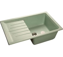 Мраморная мойка GRANFEST PRACTIK чаша с крылом 756*495 мм салатовый GF-P--760L