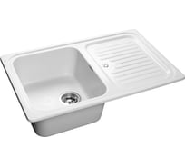 Мраморная мойка GRANFEST STANDART GF-S--780L чаша с крылом 775*500 мм иней S-780 L иней