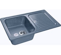 Мраморная мойка GRANFEST STANDART чаша с крылом 775*500 мм синий GF-S--780L