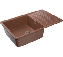 Мойка GranFest QUARZ чаша+кр 760*480 терракот 52