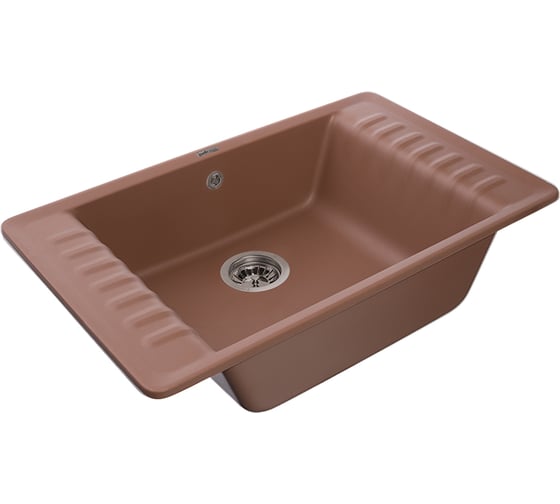 Мойка GranFest QUARZ чаша+кр 760*480 терракот 71 терракот