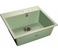 Мойка GranFest QUADRO GF-Q-560 мрамор, 1-чаша, 558х498 мм, салатовый Q-560 сал