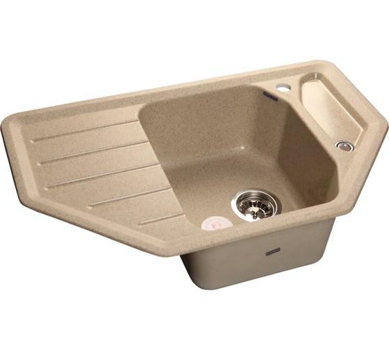 Мойка GRANFEST CORNER GF-C--800E угловая, 800х500 мм, песочный, C-800 E пес 1