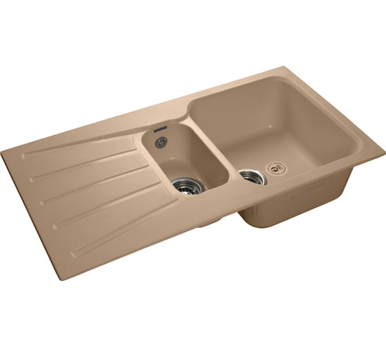 Мойка GRANFEST STANDART GF-S--940KL мрамор, 1.5 чаши+крыло, 927х492 мм, топаз S-940 KL топ