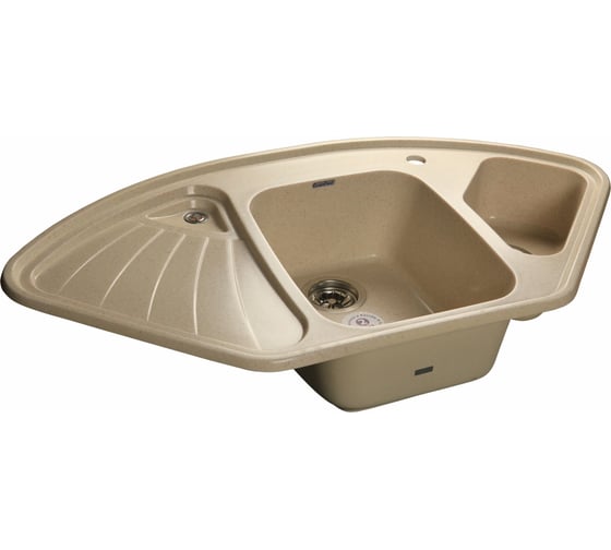 Мойка GRANFEST CORNER GF-C--1040E мрамор, угловая 1039х560 мм, бежевая C-1040 E беж