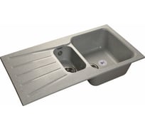 Мойка GRANFEST STANDART GF-S--940KL мрамор, 1.5 чаши+крыло, 940х495 мм, серый S-940 KL сер