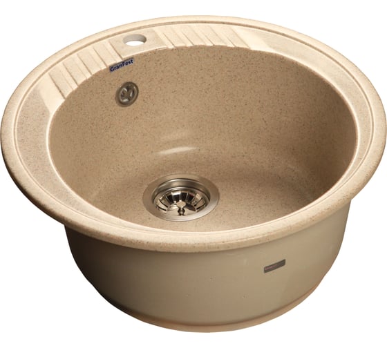Мойка GRANFEST RONDO GF-R--520 мрамор, D=520 мм, песочный R-520 пес