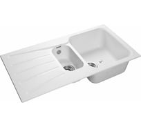 Мойка GRANFEST STANDART GF-S--940KL мрамор, 1.5 чаши+крыло, 940х495 мм, иней S-940 KL иней