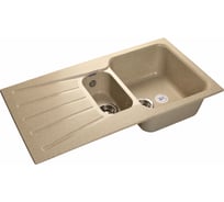 Мойка GRANFEST STANDART GF-S--940KL мрамор, 1.5 чаши+крыло 850х495 мм, песочный S-940 KL пес