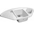 Мойка GRANFEST CORNER GF-C--1040E мрамор, угловая, 1039х560 мм, иней  C-1040 E иней 1