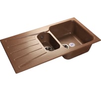 Мойка GRANFEST STANDART GF-S--940KL мрамор, 1.5 чаши+крыло, 927х492 мм, терракот S-940 KL тер