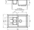 Мойка GRANFEST QUADRO GF-Q--775KL мрамор, 1.5-чаши+крыло, 765х495 мм, светло-розовый Q-775 KL св-роз 2