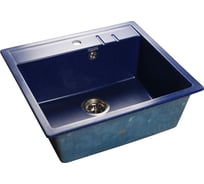 Мойка GranFest QUADRO GF-Q-560 мрамор, 1-чаша, 558х498 мм, синий Q-560 син