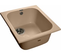 Мойка GRANFEST STANDART GF-S--430 мрамор, 1 чаша, 430х500 мм, топаз S-430 топ