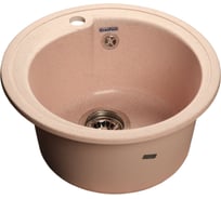 Мойка GRANFEST RONDO GF-R--450 мрамор, D=443 мм, светло-розовый R-450 св-роз