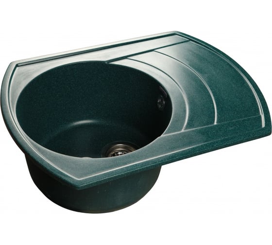 Мойка GRANFEST RONDO GF-R--650L чаша с крылом, 650х500 мм, зеленый R-650 L зел