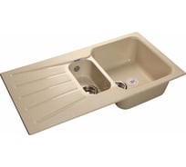 Мойка GRANFEST STANDART GF-S--940KL мрамор, 1.5 чаши+крыло, 940х495 мм, бежевый  S-940 KL беж