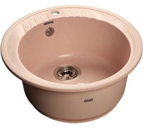 Мойка GRANFEST RONDO мрамор, GF-R--520, D=520 мм, розовый  R-520