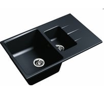 Мойка кварц EWIGSTEIN Gerd 60KF 1.5 чаши с крылом, 780х500 мм, антрацит G-60KF антрацит