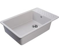 Мойка GranFest QUARZ чаша+крыло, 760х480 мм, серый  51