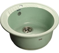 Мойка GRANFEST RONDO мрамор, GF-R--520, D=520 мм, салатовый  R-520